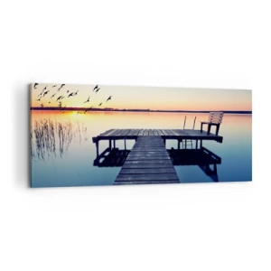 Bild auf Leinwand - Leinwandbild - Das war ein guter Tag - 100x40 cm