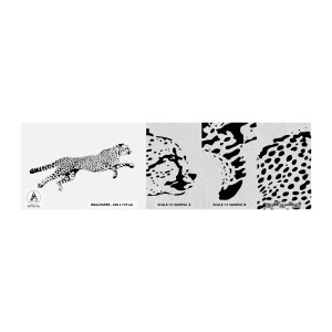 Fototapeten Muster Premium Sand - Der schnellste der Welt - Tiere, Gepard, Wilde Katze - 100x30 cm