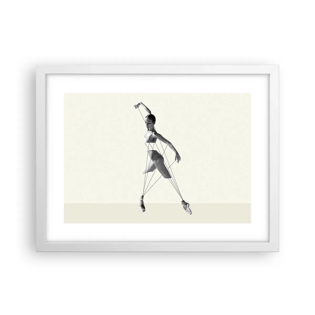 Poster in einem weißen Rahmen - Im Theater der Welt - 40x30 cm