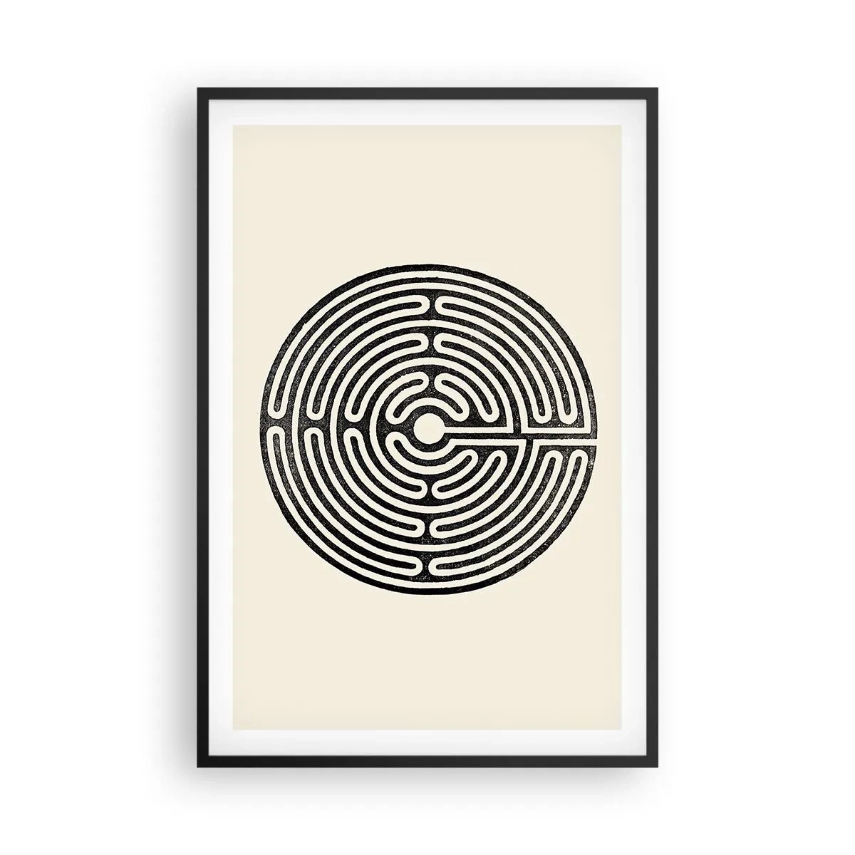 Poster in einem schwarzem Rahmen - Geheimnisvolle Ordnung - 61x91 cm