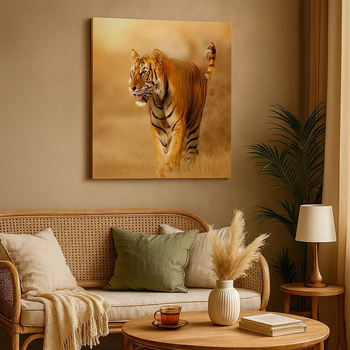 Bild auf Leinwand - Leinwandbild - Vor dem Angriff - 30x30 cm