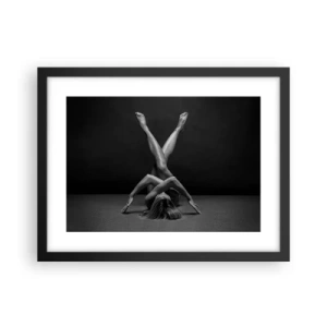 Poster in einem schwarzem Rahmen - Die Geometrie der Nacktheit - 40x30 cm