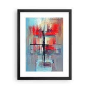 Poster in einem schwarzem Rahmen - Landschaft in einer unbekannten Dimension - 30x40 cm