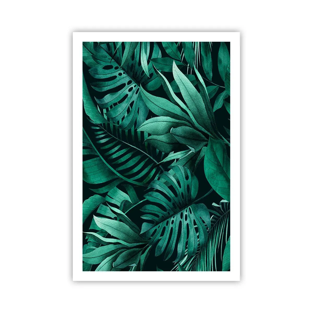 Poster - Die Tiefe des tropischen Grüns - 61x91 cm