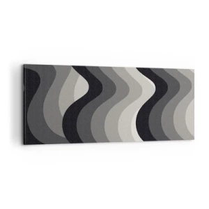 Bild auf Leinwand - Leinwandbild - Eine Welle nach der anderen - 100x40 cm