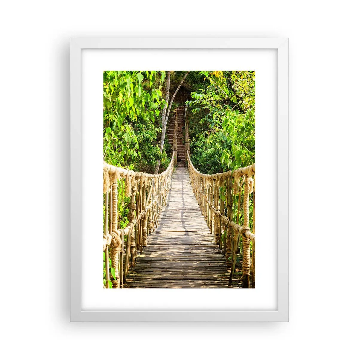 Poster in einem weißen Rahmen - Im Grünen ausgesetzt - 30x40 cm