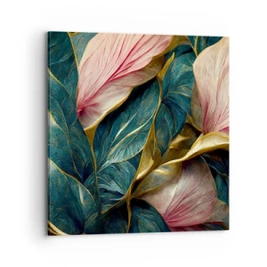 Bild auf Leinwand - Leinwandbild - Natürliche Eleganz und Stil - 70x70 cm