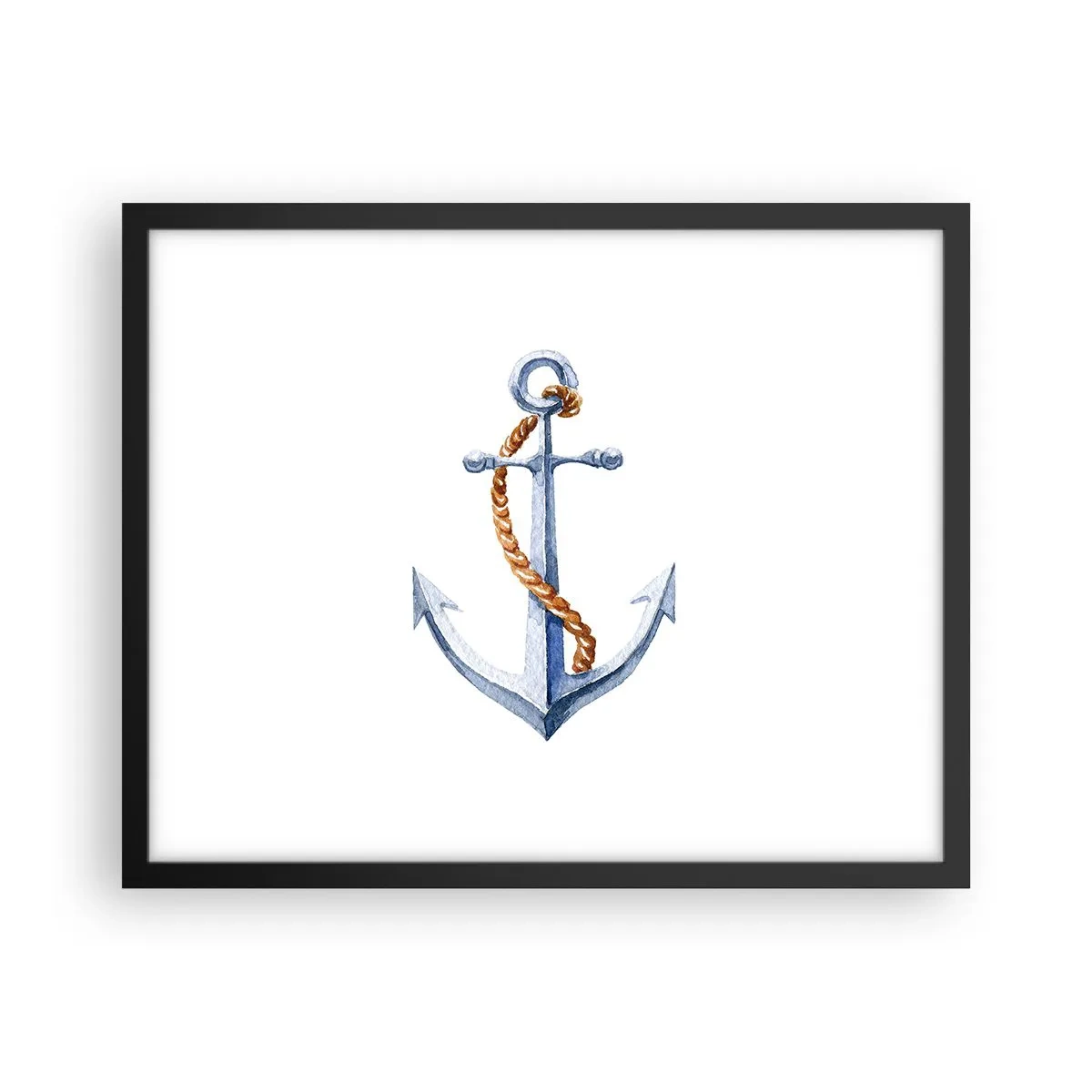 Poster in einem schwarzem Rahmen - Ahoi Abenteuer! - 50x40 cm