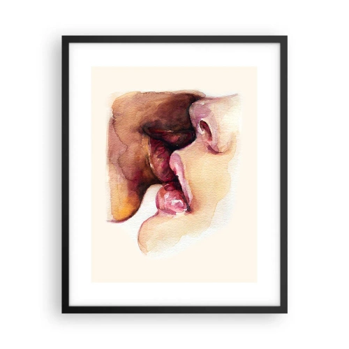 Poster in einem schwarzem Rahmen - Wie Tag und Nacht, Erde und Himmel - 40x50 cm