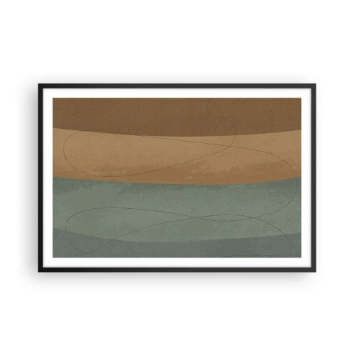 Poster in einem schwarzem Rahmen - Horizontale Komposition - 91x61 cm