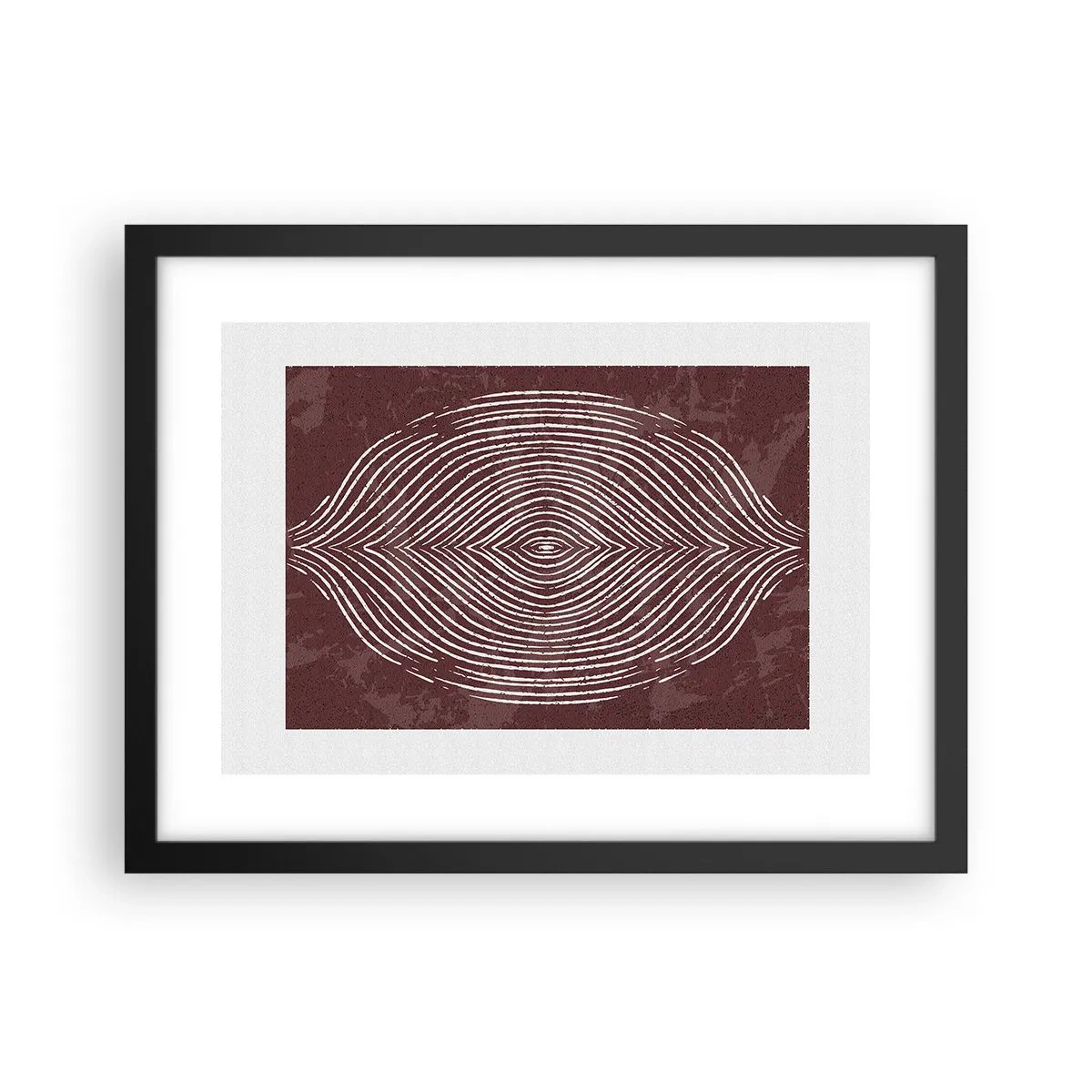 Poster in einem schwarzem Rahmen - Der Raum spricht - 40x30 cm