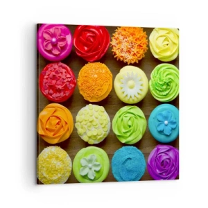 Bild auf Leinwand - Leinwandbild - Alles andere - alles lecker - 60x60 cm