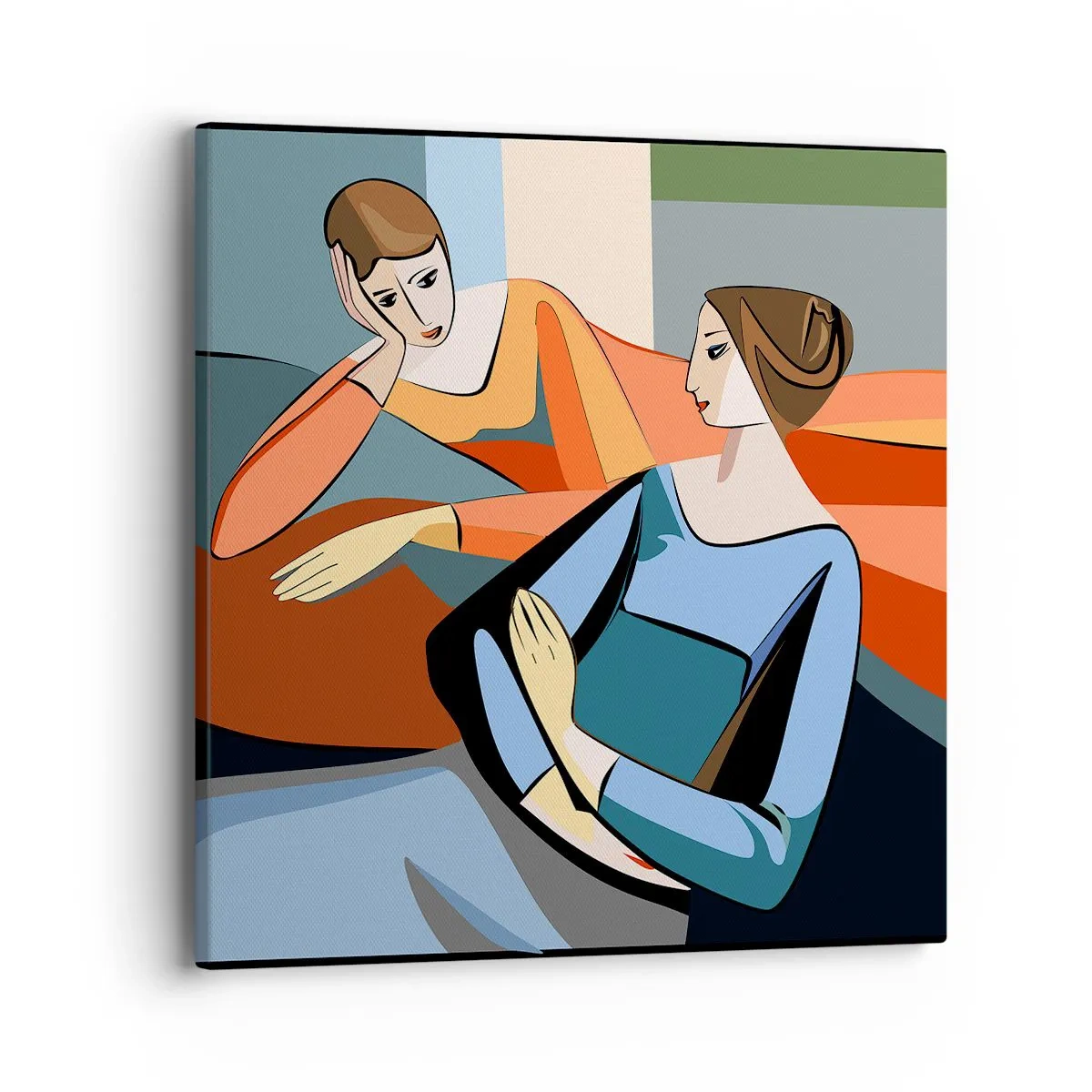 Bild auf Leinwand - Leinwandbild - Moment der Zuversicht - 40x40 cm