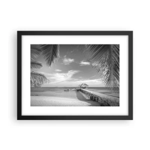 Poster in einem schwarzem Rahmen - Erinnerung oder Traum? - 40x30 cm