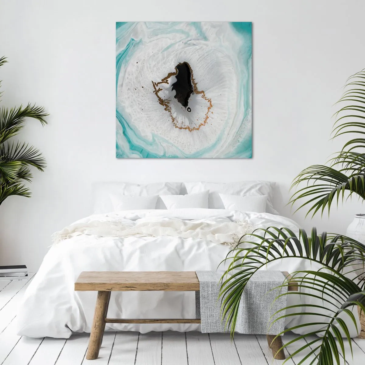 Bild auf Leinwand - Leinwandbild - Nach Innen eindringen - 70x70 cm