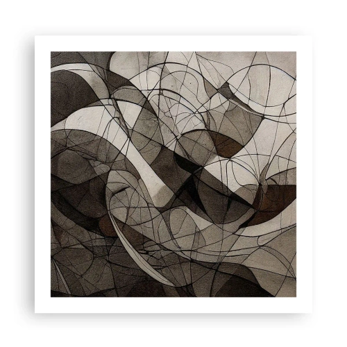 Poster - Zirkulation von Erdfarben - 60x60 cm