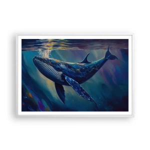 Poster in einem weißen Rahmen - Willkommen in meiner Welt - 100x70 cm