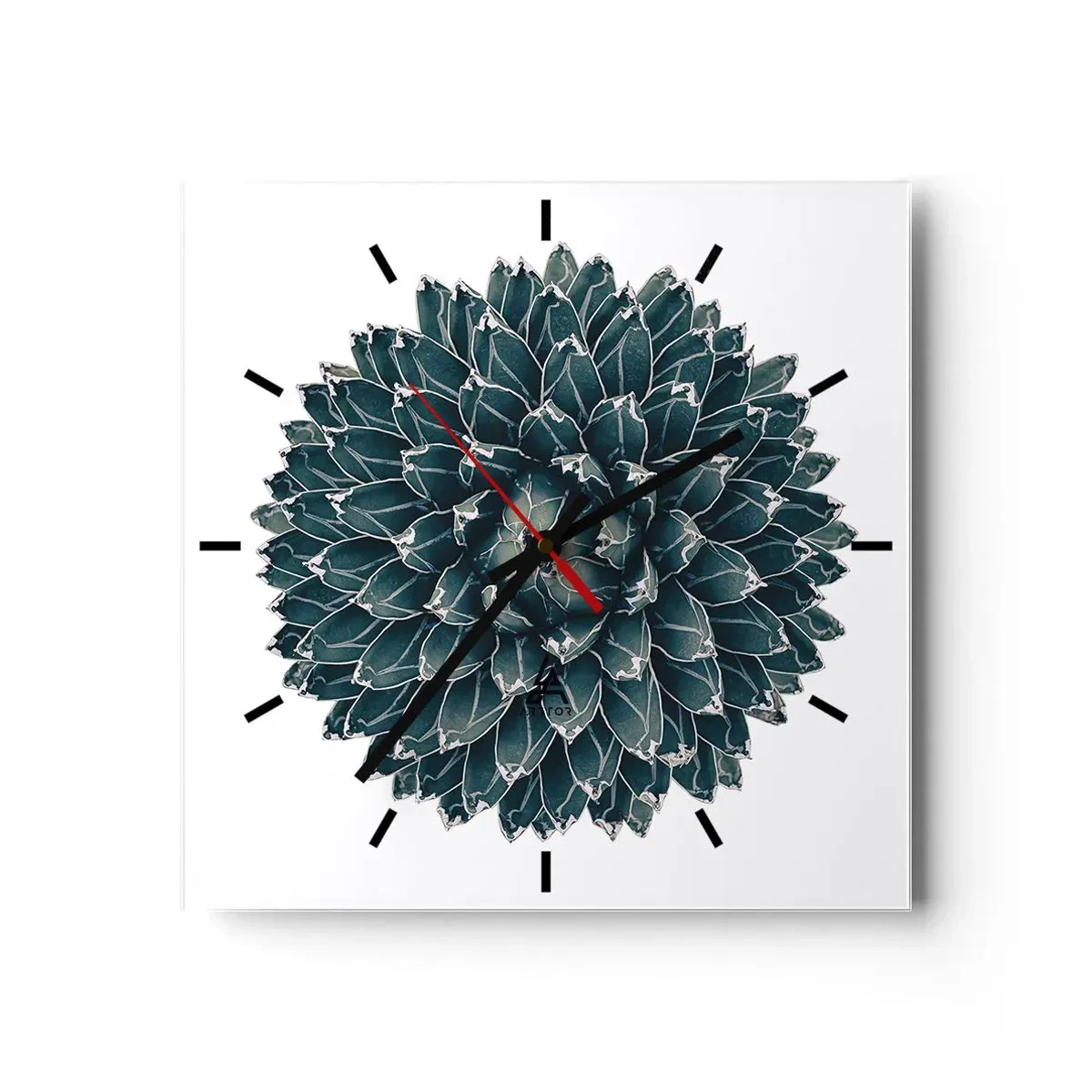 Wanduhr - Glasuhr - Stern der Wüste - 40x40 cm