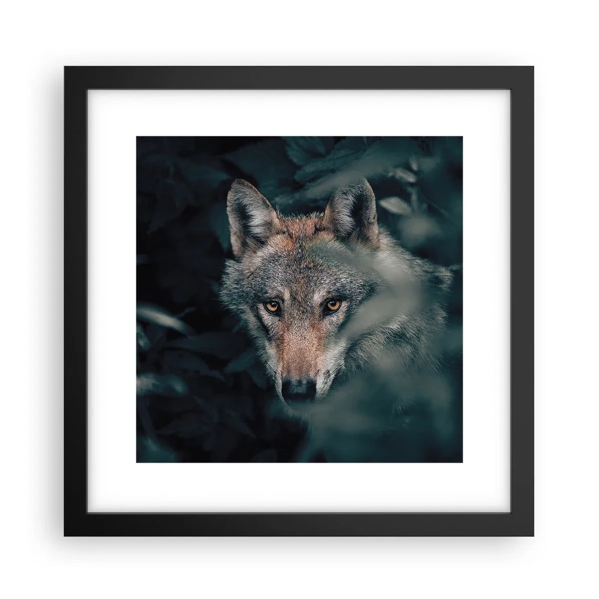 Poster in einem schwarzem Rahmen - Jäger - 30x30 cm