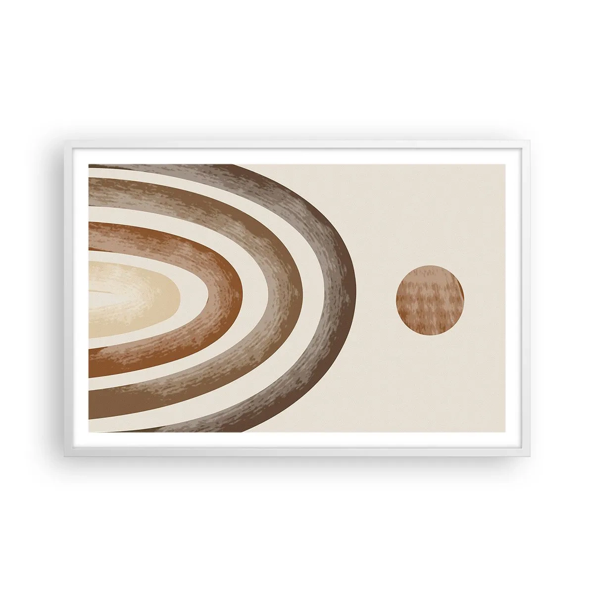 Poster in einem weißen Rahmen - In einer weit entfernten Galaxie - 91x61 cm