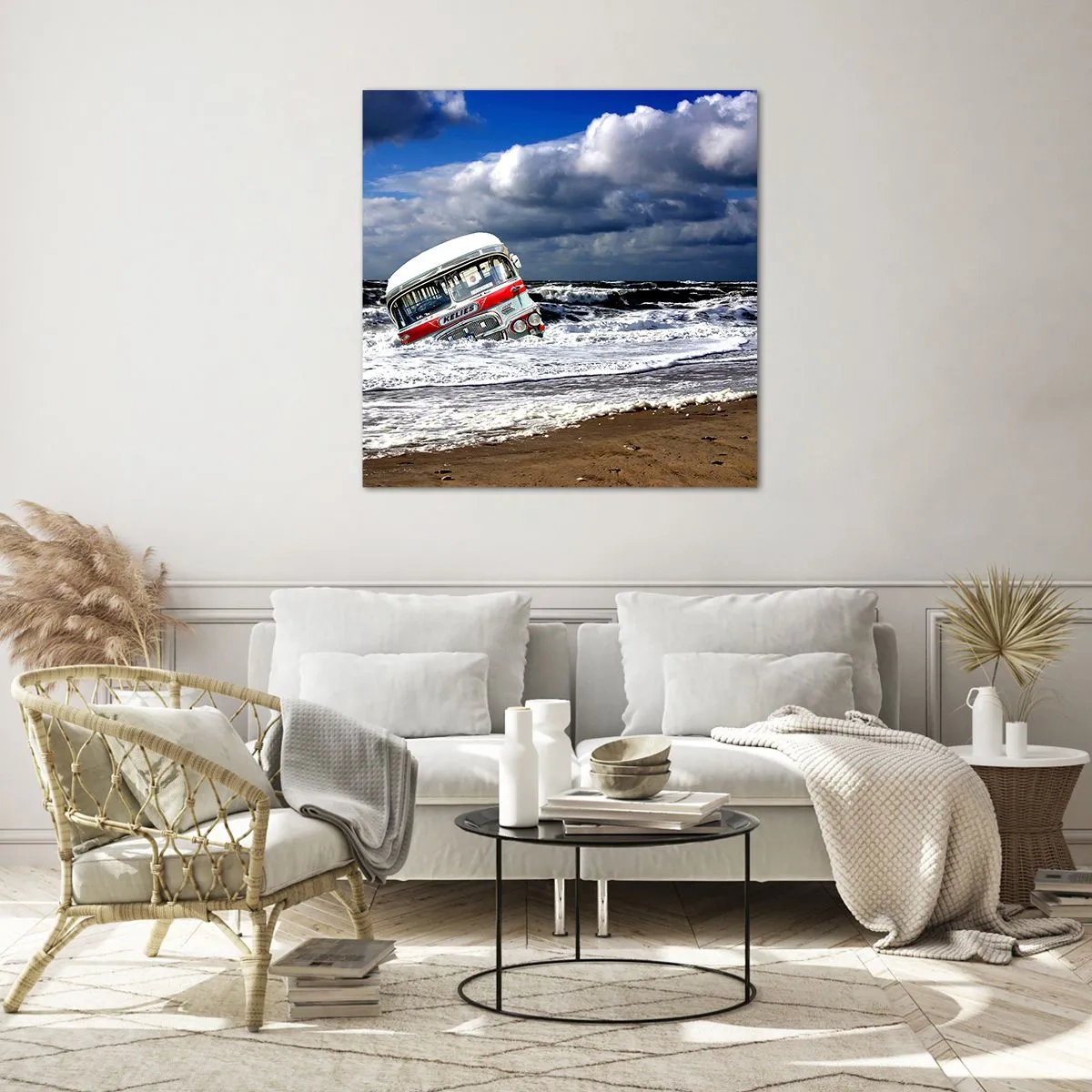 Glasbild - Bild auf glas - Und was stehst du so erstaunt? - 40x40 cm