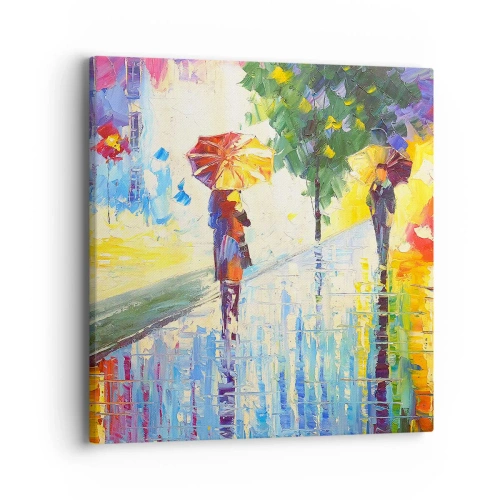 Bild auf Leinwand - Leinwandbild - Und alles klar - 40x40 cm