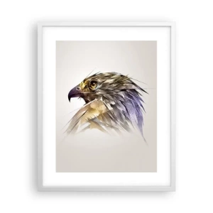 Poster in einem weißen Rahmen - Porträt eines Kriegers - 40x50 cm