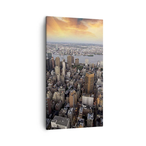 Bild auf Leinwand - Leinwandbild - Das schlagende Herz unserer Zeit - 45x80 cm