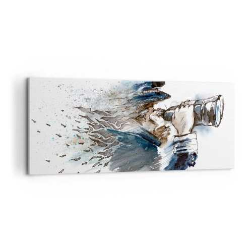 Bild auf Leinwand - Leinwandbild - Zehn auf der Beaufort-Skala! - 100x40 cm