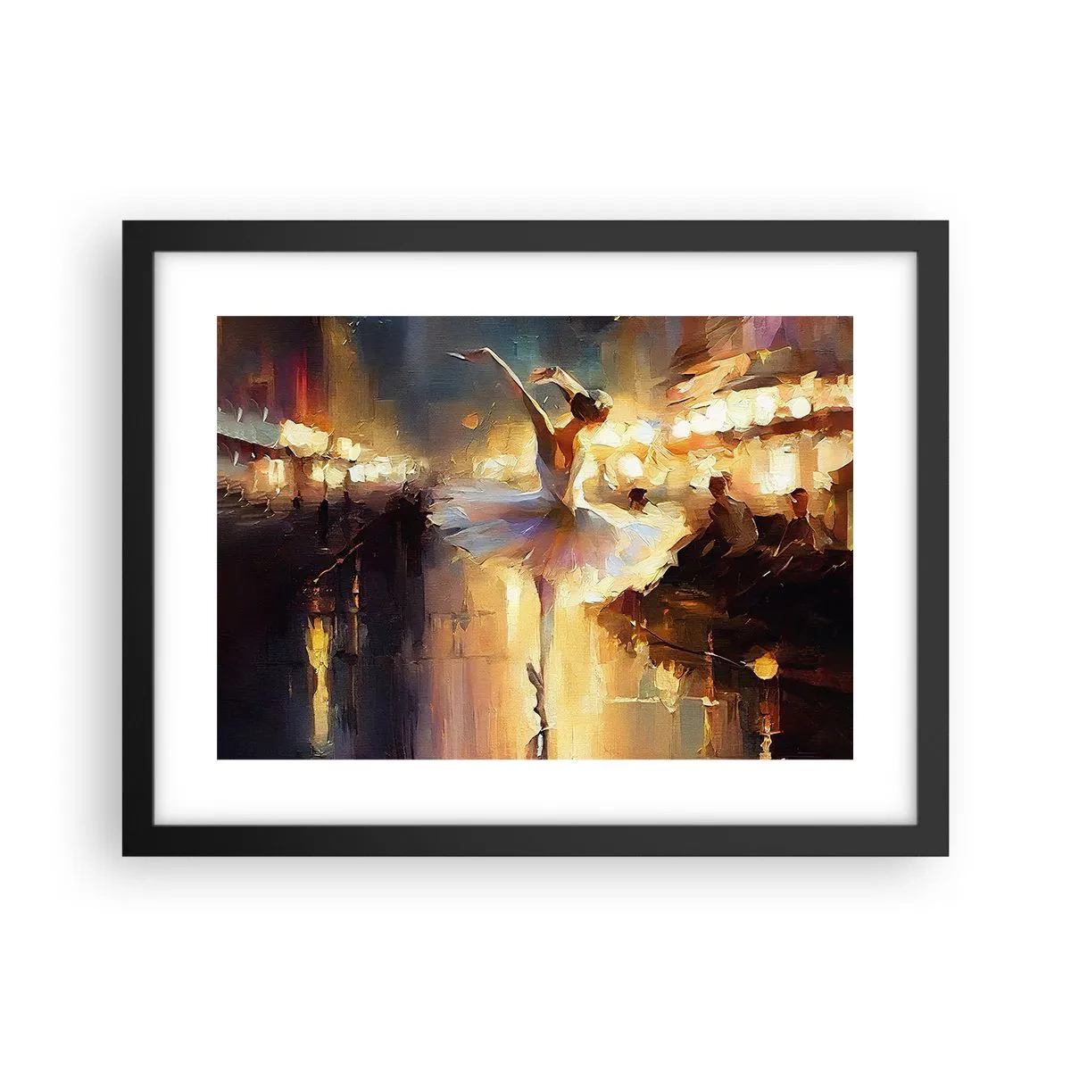 Poster in einem schwarzem Rahmen - Wunder auf der Straße - 40x30 cm