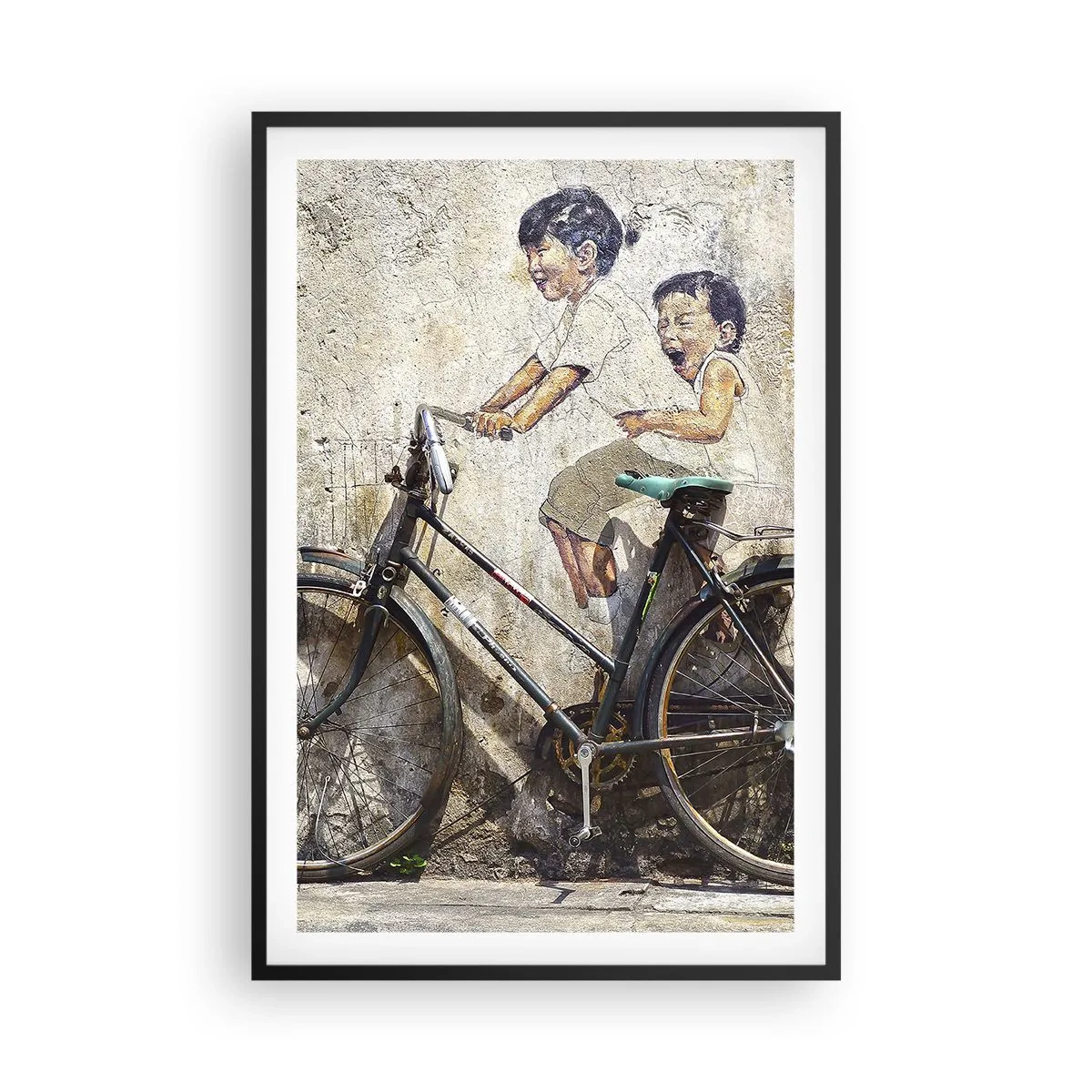 Poster in einem schwarzem Rahmen - Richtig oder falsch? - 61x91 cm