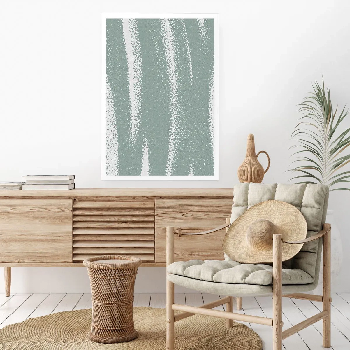 Poster - Abstraktion im Winterklima - 30x40 cm