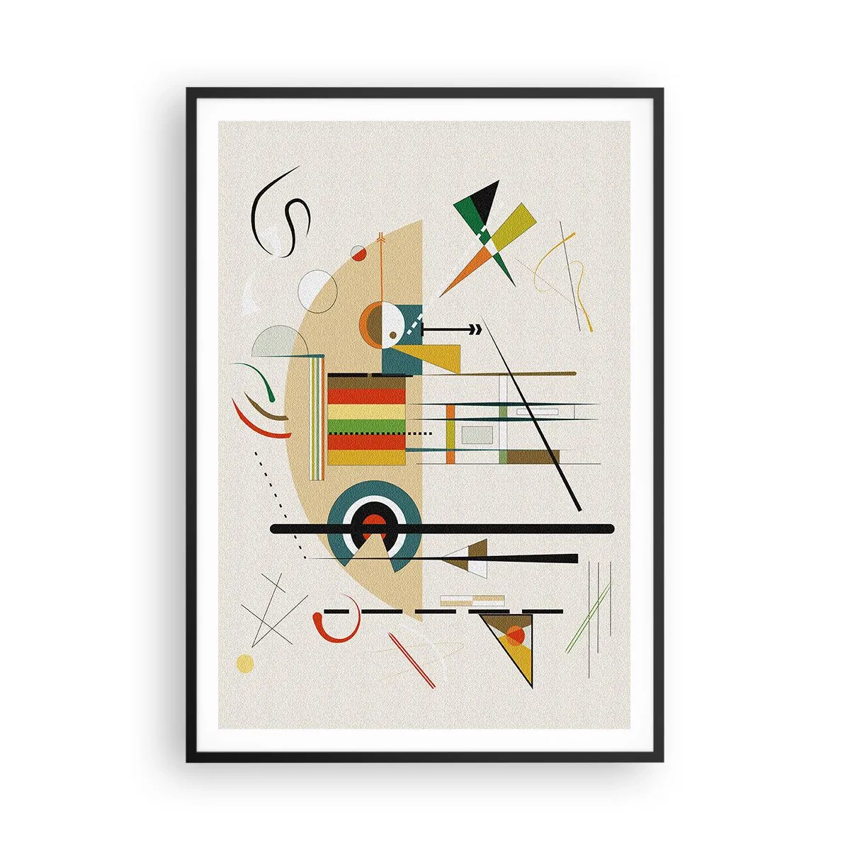 Poster in einem schwarzem Rahmen - Und die Welt lacht - 70x100 cm