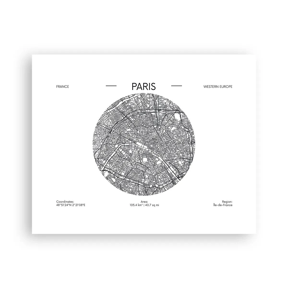 Poster - Anatomie von Paris - 50x40 cm