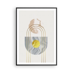 Poster in einem schwarzem Rahmen - Helligkeit und Brillanz - 70x100 cm