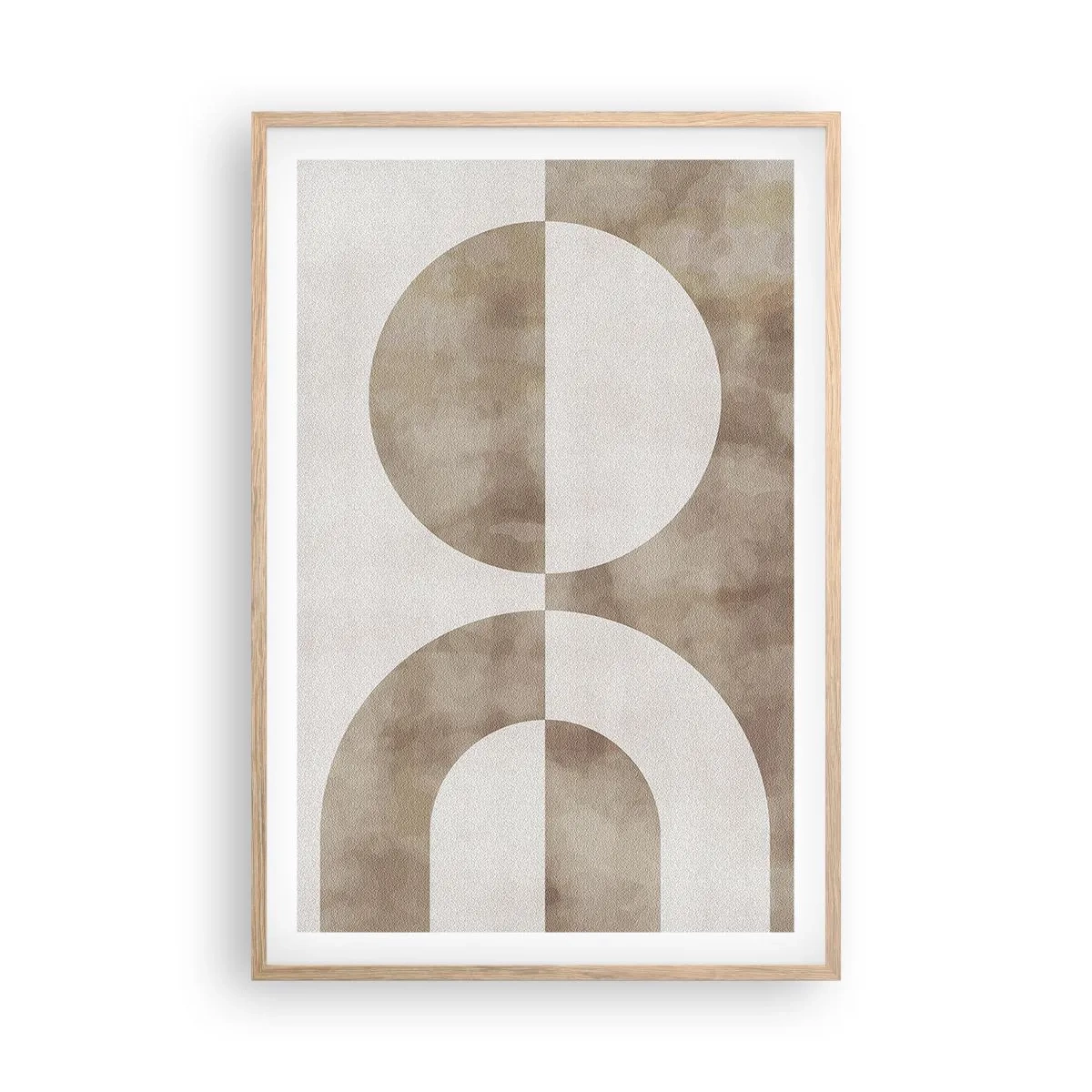 Poster in einem Rahmen aus heller Eiche - Ähnlichkeiten und Unterschiede - 61x91 cm