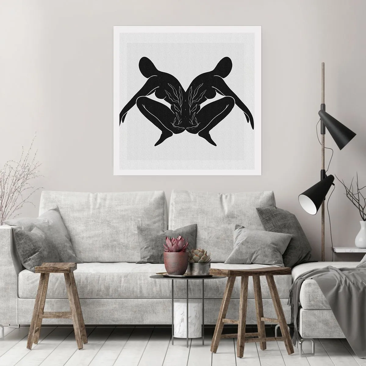 Poster - Gemeinsame Seele - 40x40 cm