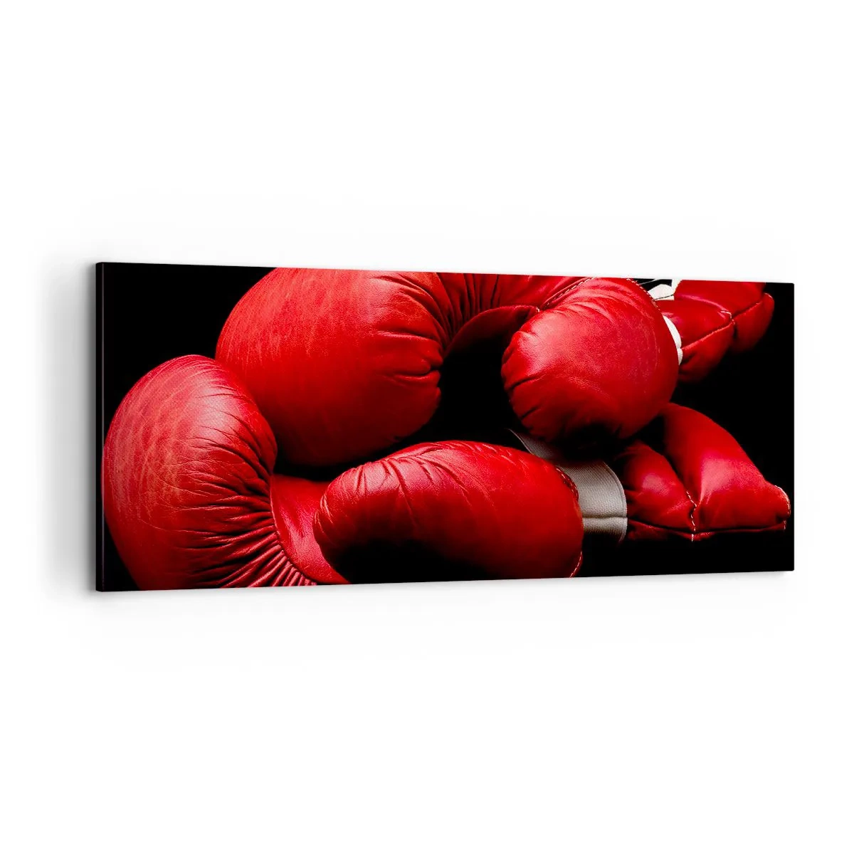 Bild auf Leinwand - Leinwandbild - Die Emotionen des Kampfes liegen hinter uns - 100x40 cm