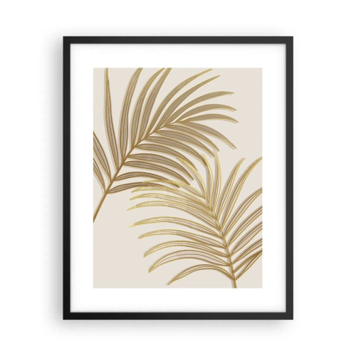 Poster in einem schwarzem Rahmen - Goldene Palme! - 40x50 cm