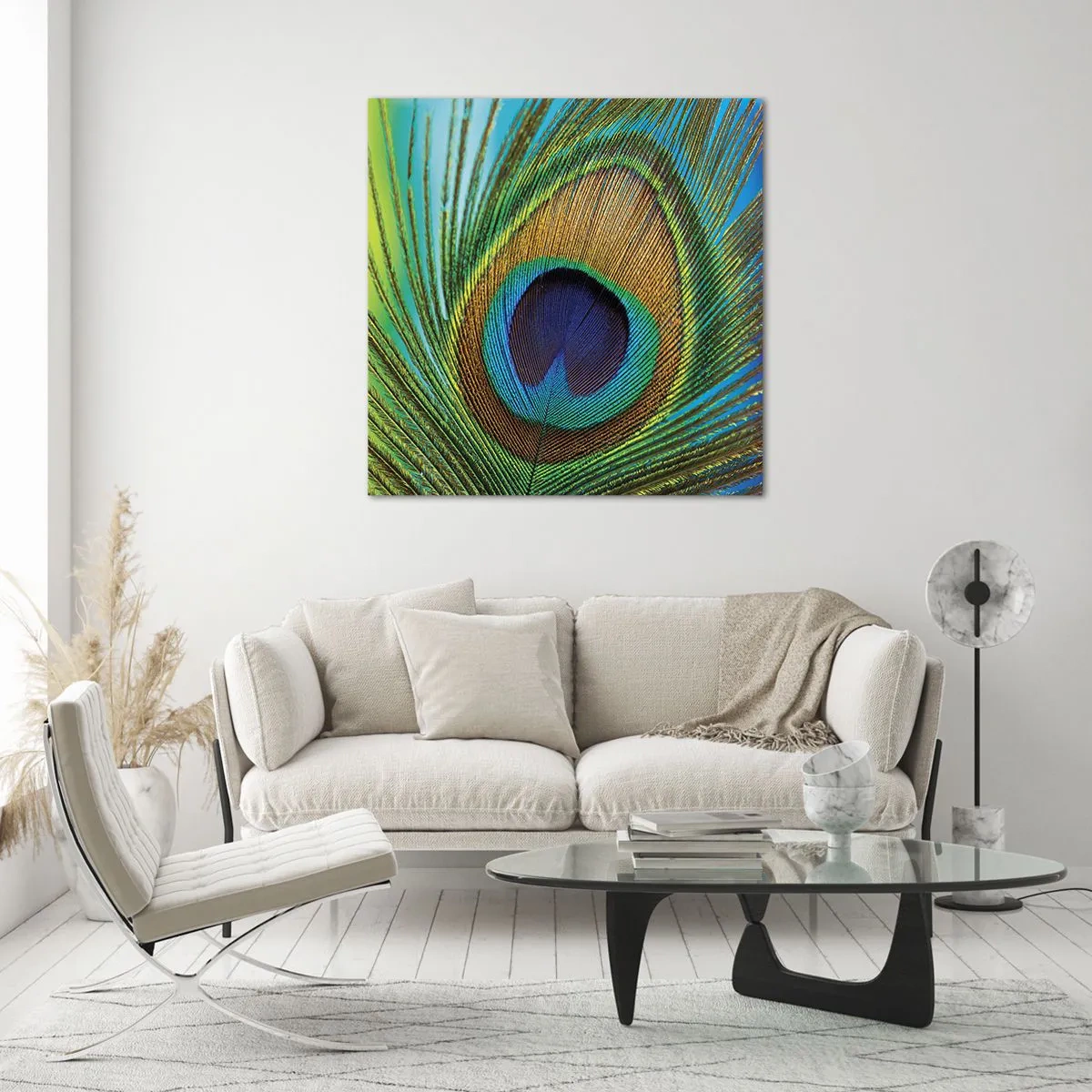 Glasbild - Bild auf glas - Auge in Auge - 40x40 cm