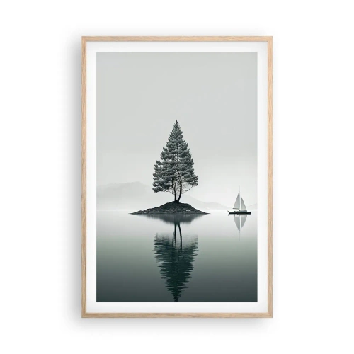 Poster in einem Rahmen aus heller Eiche - Traum - 61x91 cm