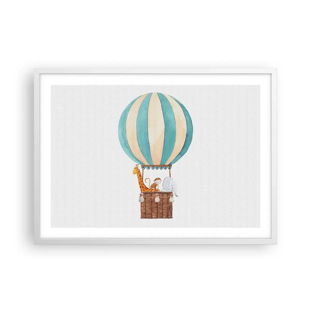 Poster in einem weißen Rahmen - Fantastische Reise - 70x50 cm