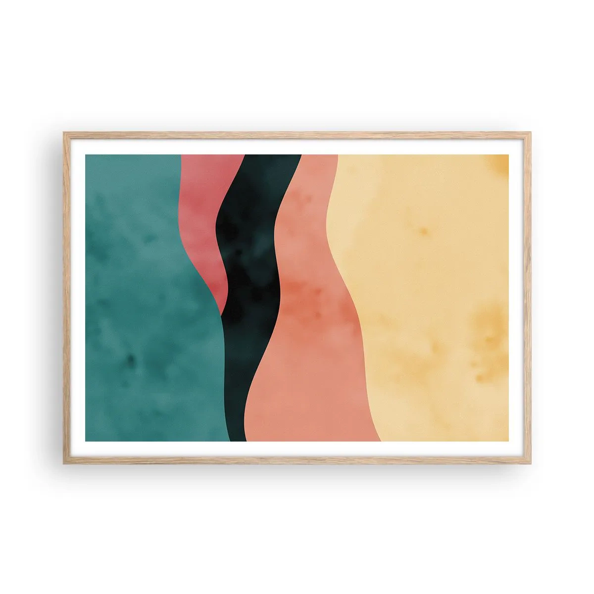 Poster in einem Rahmen aus heller Eiche - Konforme Nichtkonformität - 100x70 cm