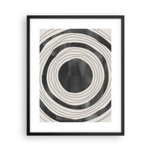 Poster in einem schwarzem Rahmen - Auf den Punkt gebracht - 40x50 cm