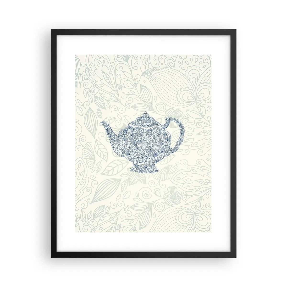 Poster in einem schwarzem Rahmen - Tee-Charm - 40x50 cm