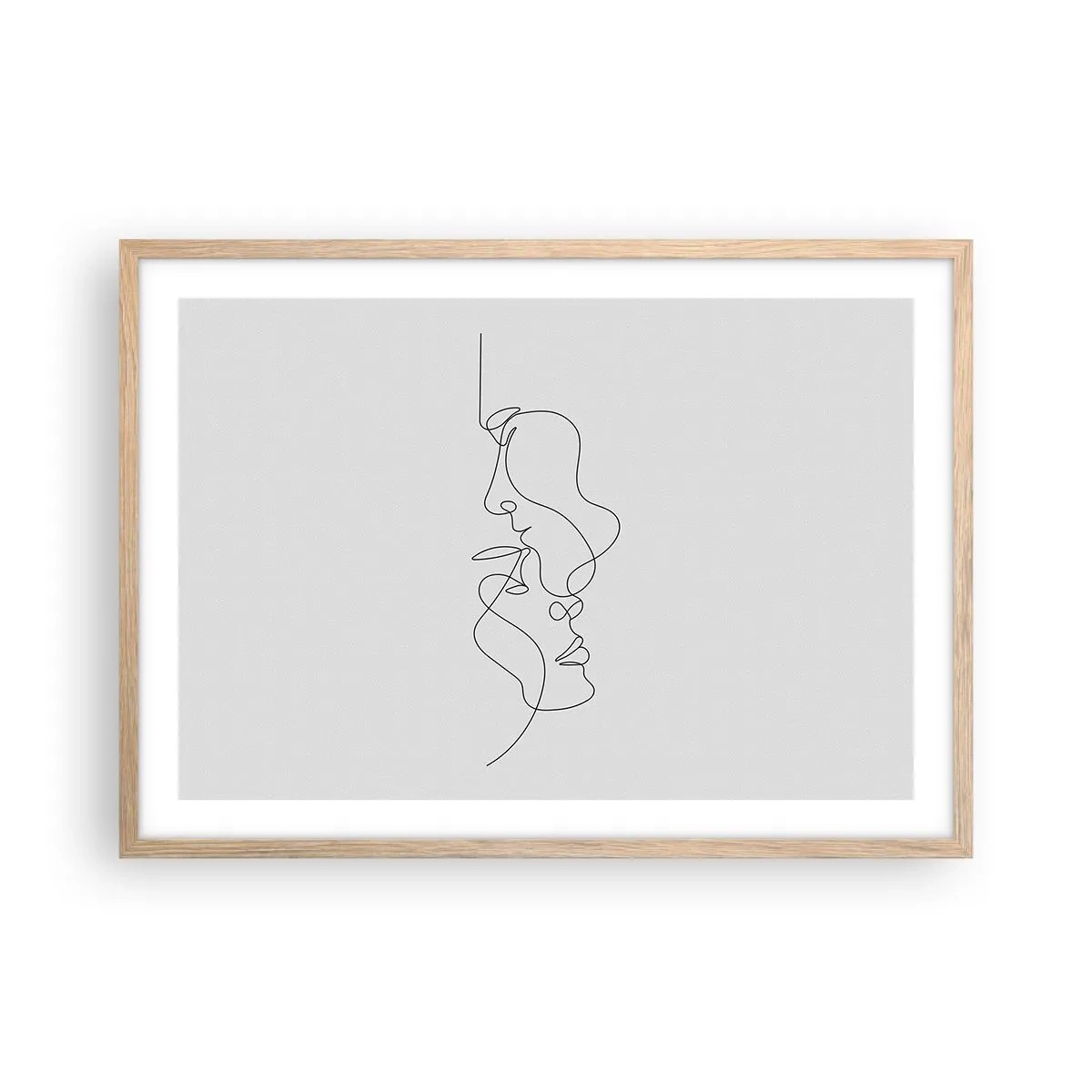 Poster in einem Rahmen aus heller Eiche - Die Hitze bitterer Begierden - 70x50 cm