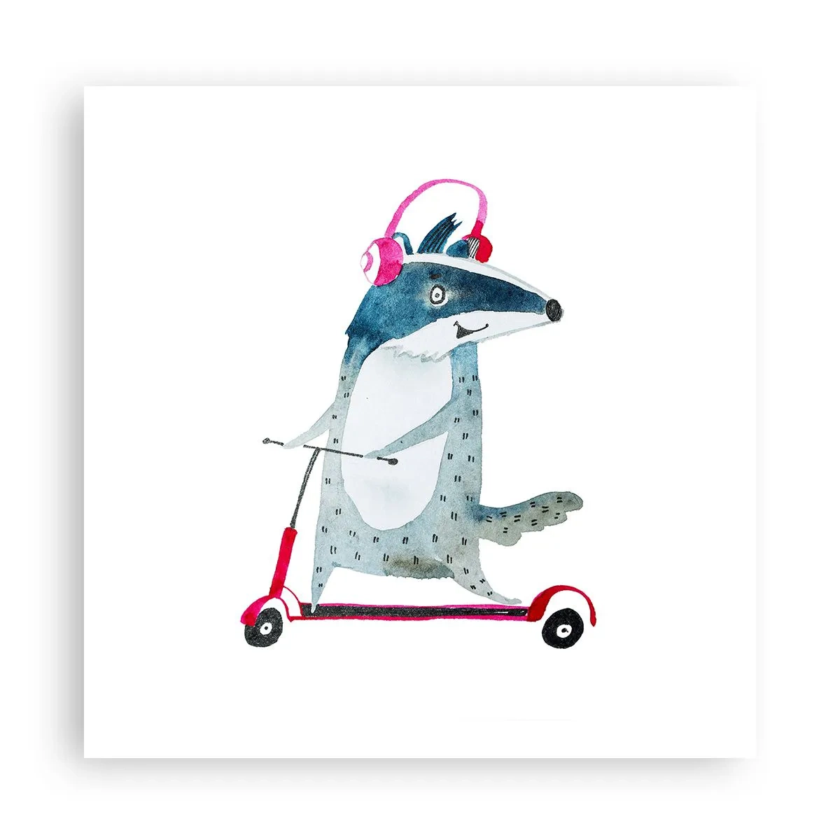 Poster - Dachsfreude - 60x60 cm