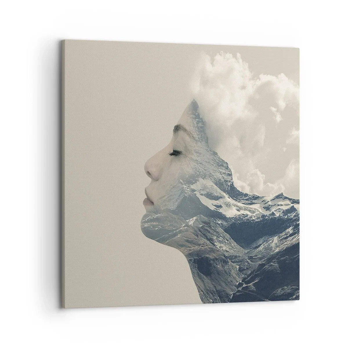 Bild auf Leinwand - Leinwandbild - Die Schönheit der Elemente der Natur - 50x50 cm