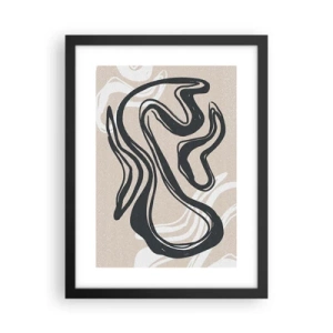 Poster in einem schwarzem Rahmen - Vervielfachter Ausdruck - 30x40 cm