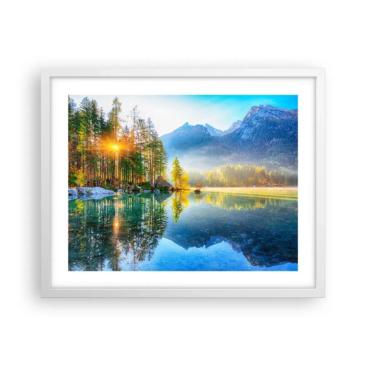 Poster in einem weißen Rahmen - Majestät und Süße - 50x40 cm